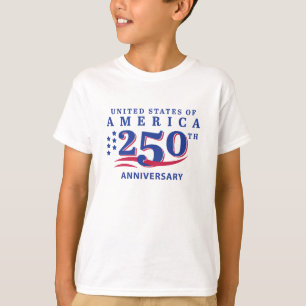 4th of July Junior Golfer USA 250th Anniversary T-Shirt