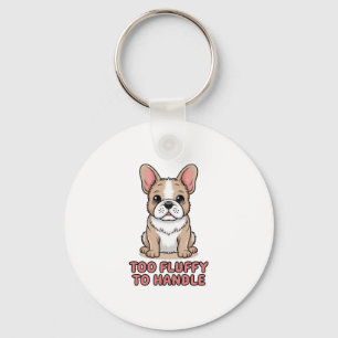 4th of July Just Chill The Fourth Out Bulldog Key Ring
