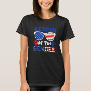 4th Of July Keeper Of The Gender Baby Reveal Annou T-Shirt