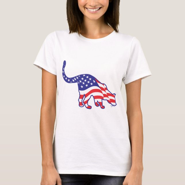 4th of July Kitty Cats T-Shirt (Front)