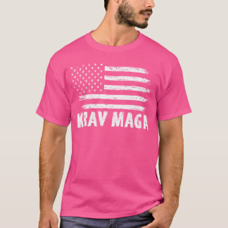 4Th Of July Krav Maga Fighter Gift Patriotic Krav  T-Shirt