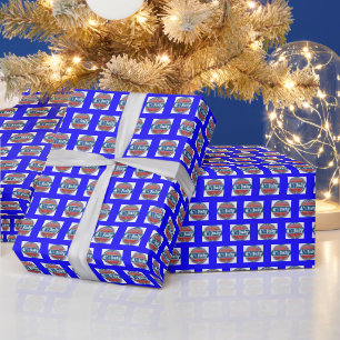 4th of July landmark flag Wrapping Paper