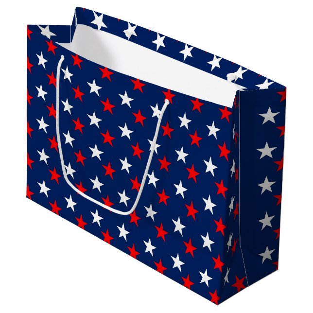4th of July Large Gift Bag (Front Angled)