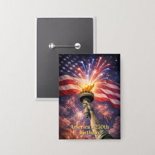 4th of July Liberty Torch Fireworks USA 250th