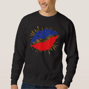 4TH OF JULY LIPSTICK KISS FOURTH OF JULY PATRIOTIC SWEATSHIRT
