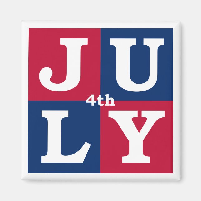 4th of July Magnet (Front)