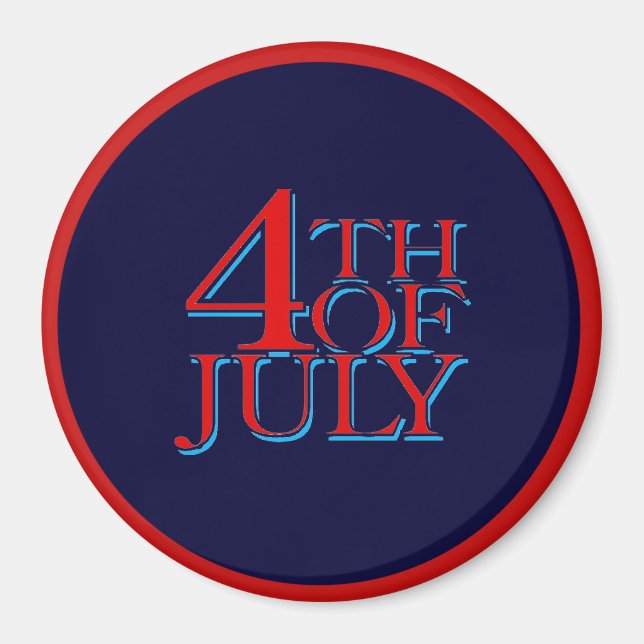 4th of July - Magnet (Front)