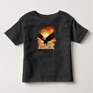 4th of July – Majestic Eagle & Fireworks Tribute🦅 Toddler T-Shirt