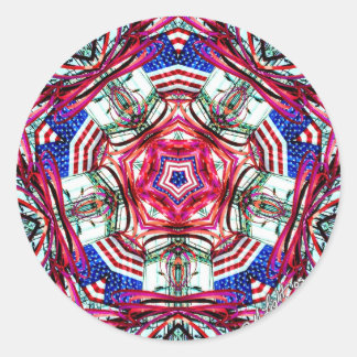 "4th of July" Mandala Stickers
