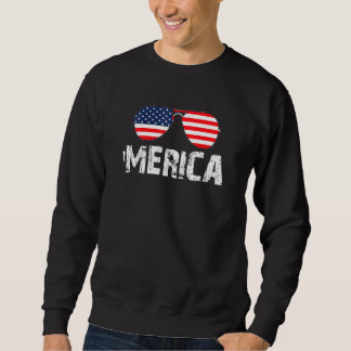 4th Of July Merica American Flag Sunglasses Boys G Sweatshirt