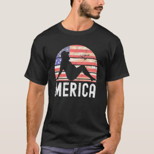 4th Of July Merica Fat Party Drinking Adult Joke T-Shirt