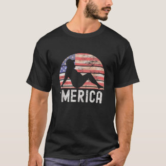 4th Of July Merica Fat Party Funny Drinking Adult T-Shirt