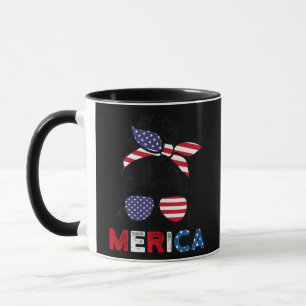 4th of July Merica Sunglasses Classy Mom Life Mug