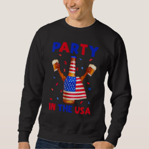 4th of july Mom And Girl baby PINK PARTY in the US Sweatshirt