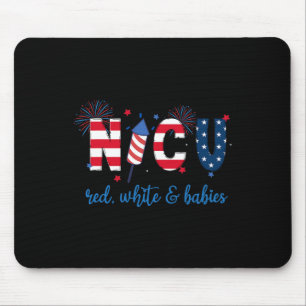 4th Of July Nicu Nurse Neonatal Icu Nurse  Mouse Pad