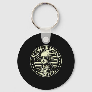 4th Of July No Kings In America George Washington  Key Ring