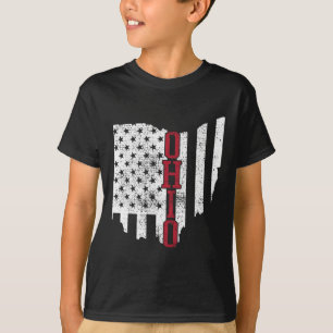 4th Of July Ohio Usa Us Flag States Vintage  T-Shirt