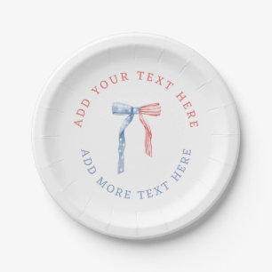 4th of July or Patriotic Theme Party Paper Plate