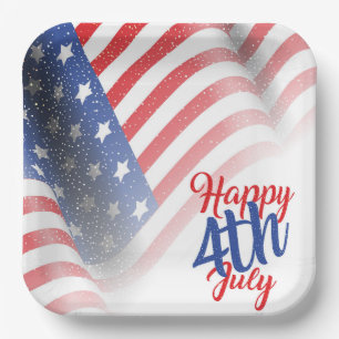 4th of July Paper Plate