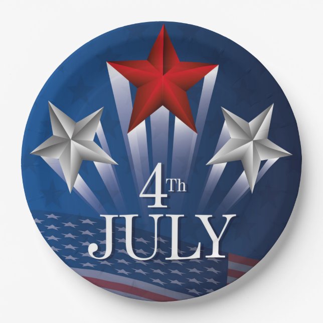 4th of July Paper Plate (Front)
