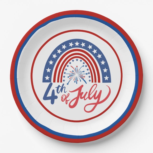 4th of July Paper Plate (Front)