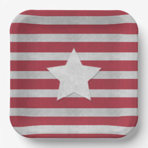 4th of July Paper Plate
