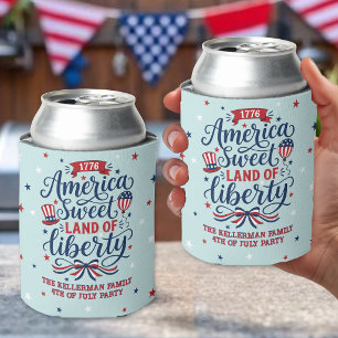4th Of July Party Can Cooler