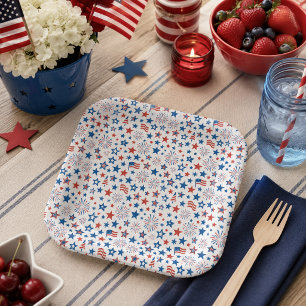 4th of July Party Cups Paper Plate