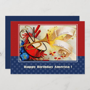 4th of July Party Event Vintage Design Invitation