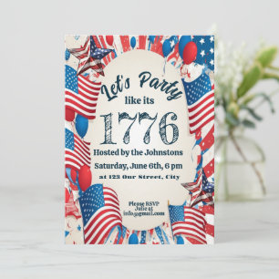 4th of July Party Invitation