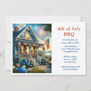 4th of July Party Invitation