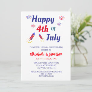 4th of July Party Invitation
