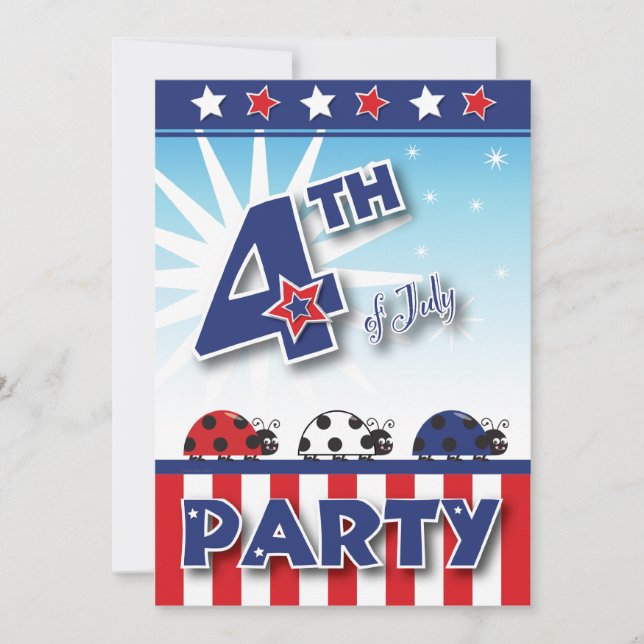 4th of July Party Invitation (Front)