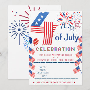 4th of July Party Invitation