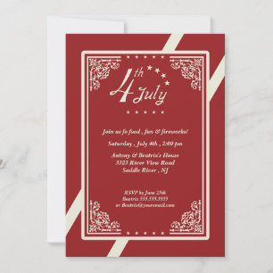 4th of july Party Invitation