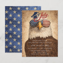 4th of July Party Invitation USA 250 Years