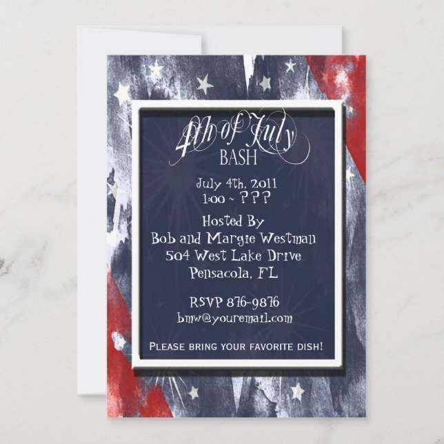 4th of July Party Invitations (Front)