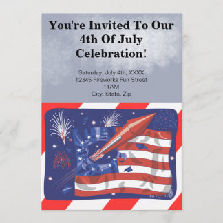 4th of July Party Invitations