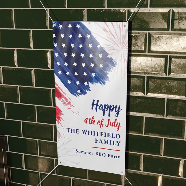 4th of July Party Parade Red White Blue Custom Banner (Creator Uploaded)