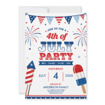 4th of July Party Patriotic Independence Day