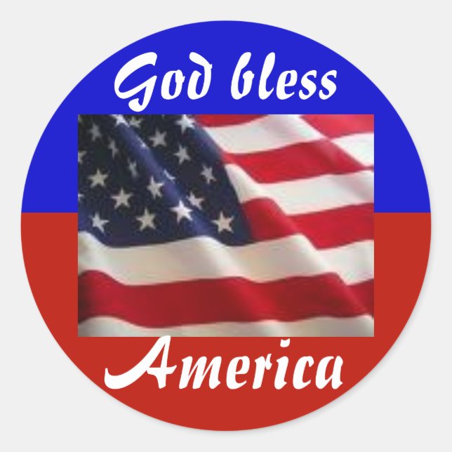 4th of July Patriot Classic Round Sticker (Front)