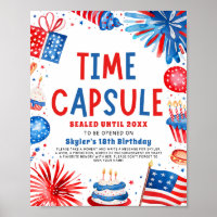 4th Of July Patriotic 1st Birthday Time Capsule
