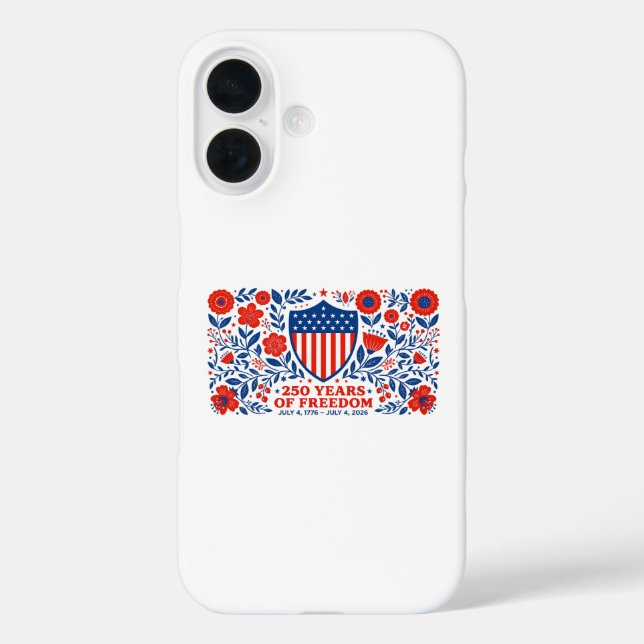 4th of July Patriotic 250th Anniversary 250 Years  Case-Mate iPhone Case (Back)