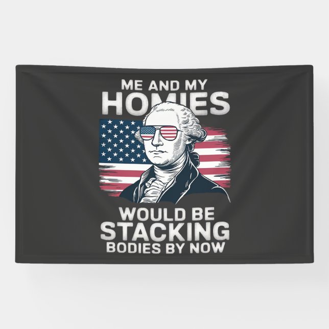 4th of july patriotic american banner (Horizontal)
