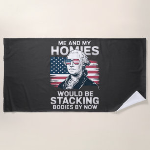 4th of july patriotic american beach towel