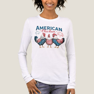 4th of July Patriotic American Chicken-62987 T-Shi Tri-Blend Shirt