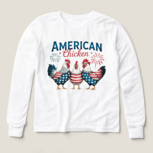 4th of July Patriotic American Chicken Design