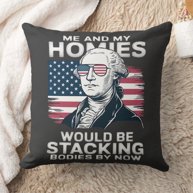 4th of july patriotic american cushion (Blanket)