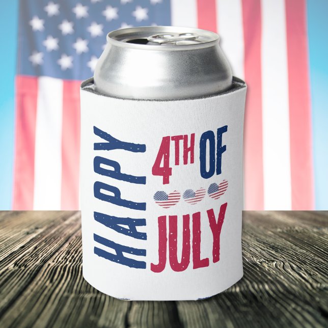 4th Of July Patriotic American Flag Can Cooler (4th Of July Patriotic American Flag Can Cooler)
