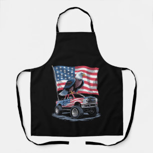 4th of July Patriotic American Flag Eagle USA Apron